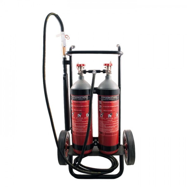 Τροχήλατος Πυροσβεστήρας 10Kg (2x5) CO2